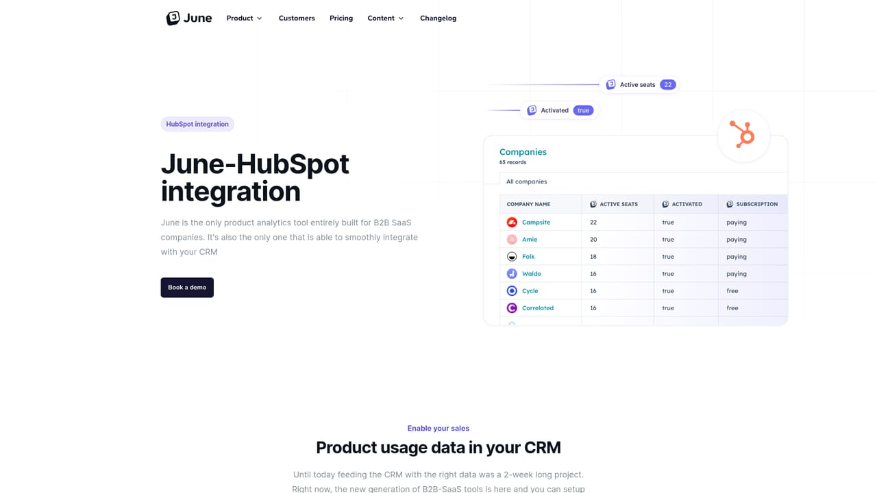 June AI — Link your CRM