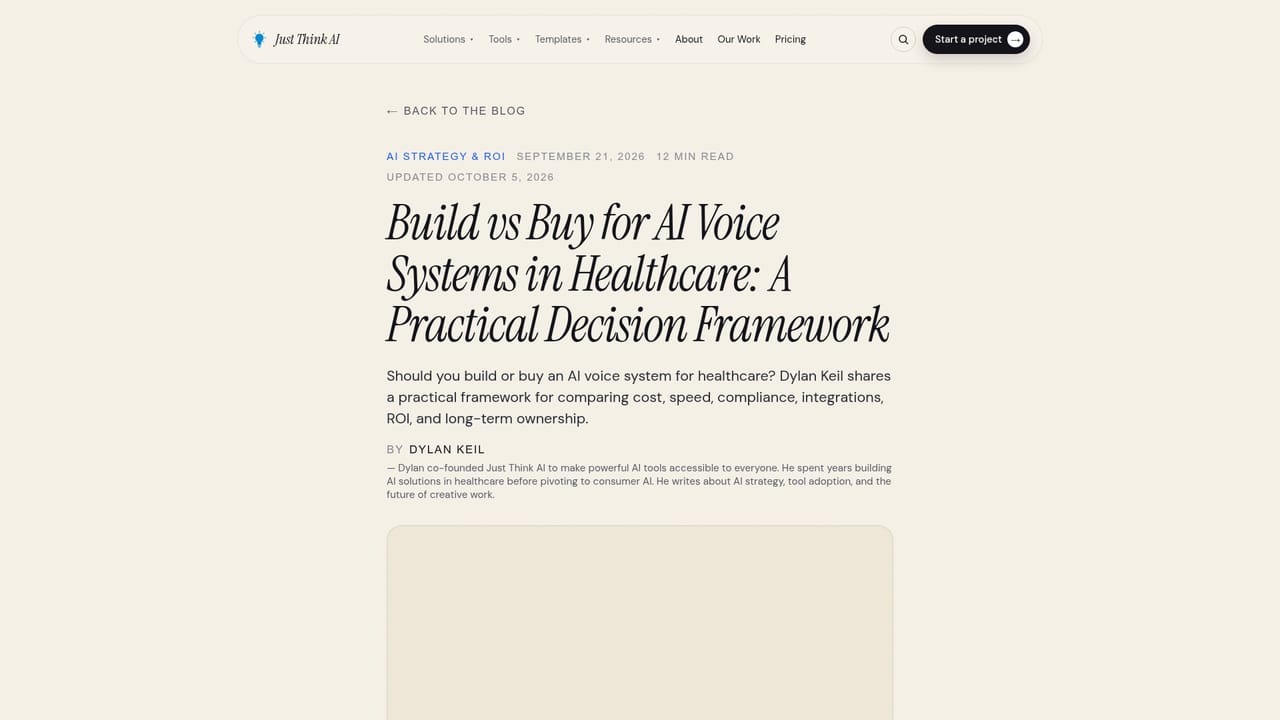 Just Think — Scan the blog for a matching use case