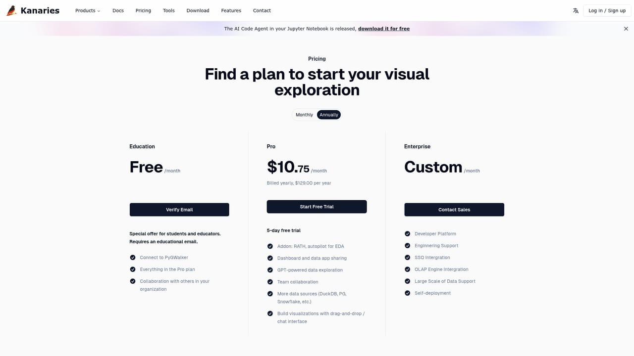 Kanaries — Share the result as a web app