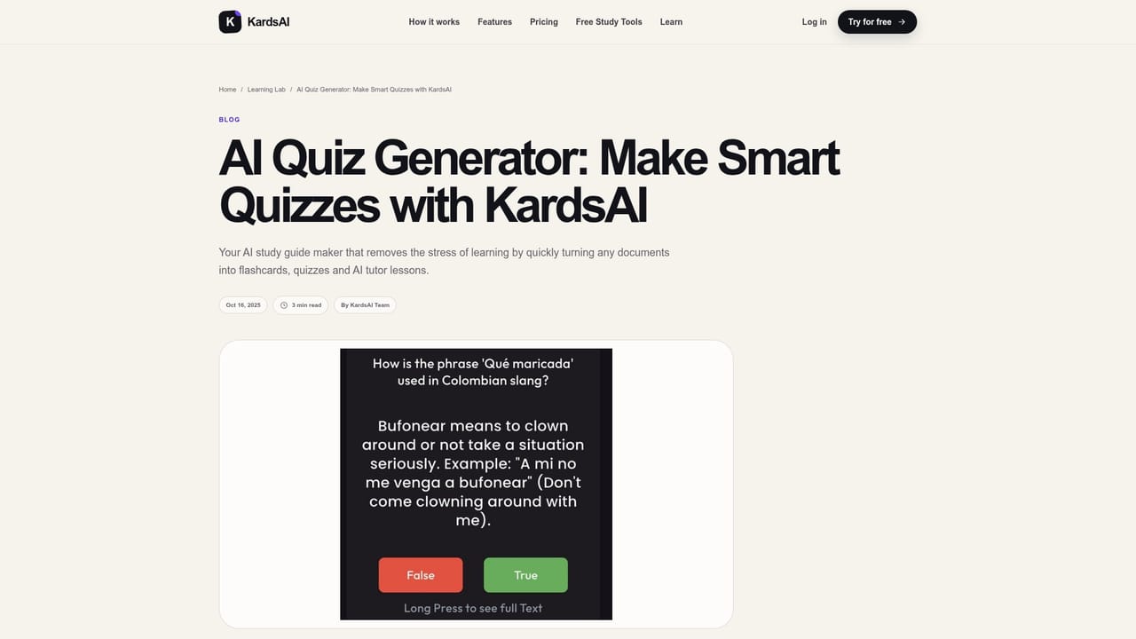 KardsAI — Study in the mode that fits