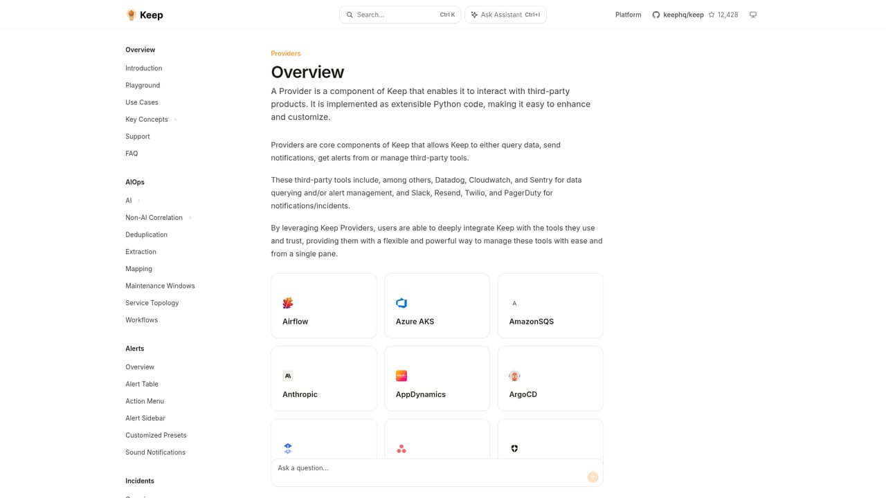 KeepHQ — Connect your monitoring and ticketing sources