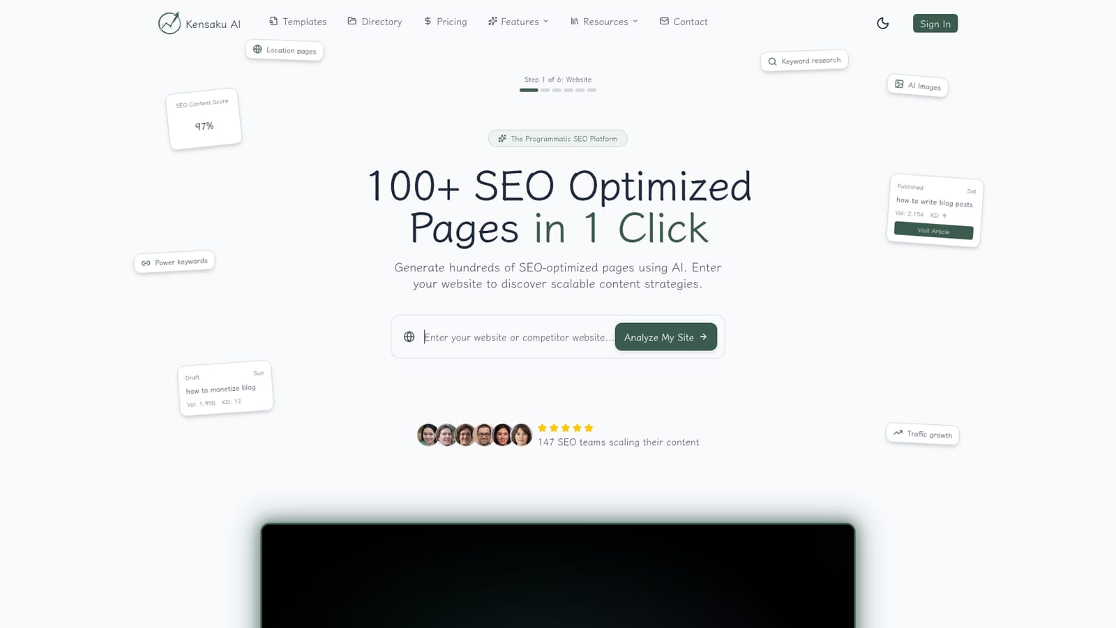 Kensaku AI — Run the site analyzer