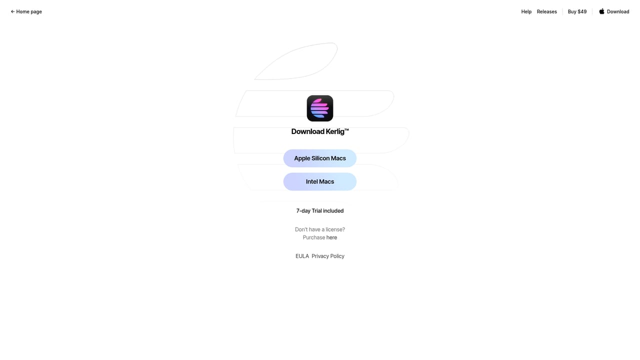 Kerlig — Download and install the macOS app