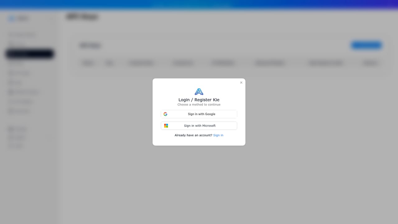 Kie.ai Veo 3 API — Create an account and generate an API key