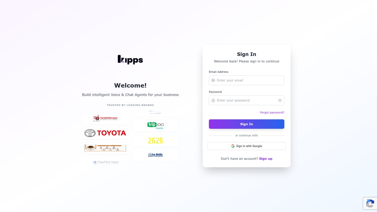 Kipps — Create the account