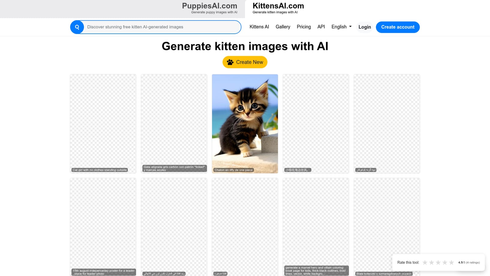 KittensAI — Start on the KittensAI homepage