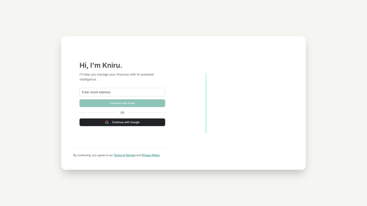Kniru — Create your free account