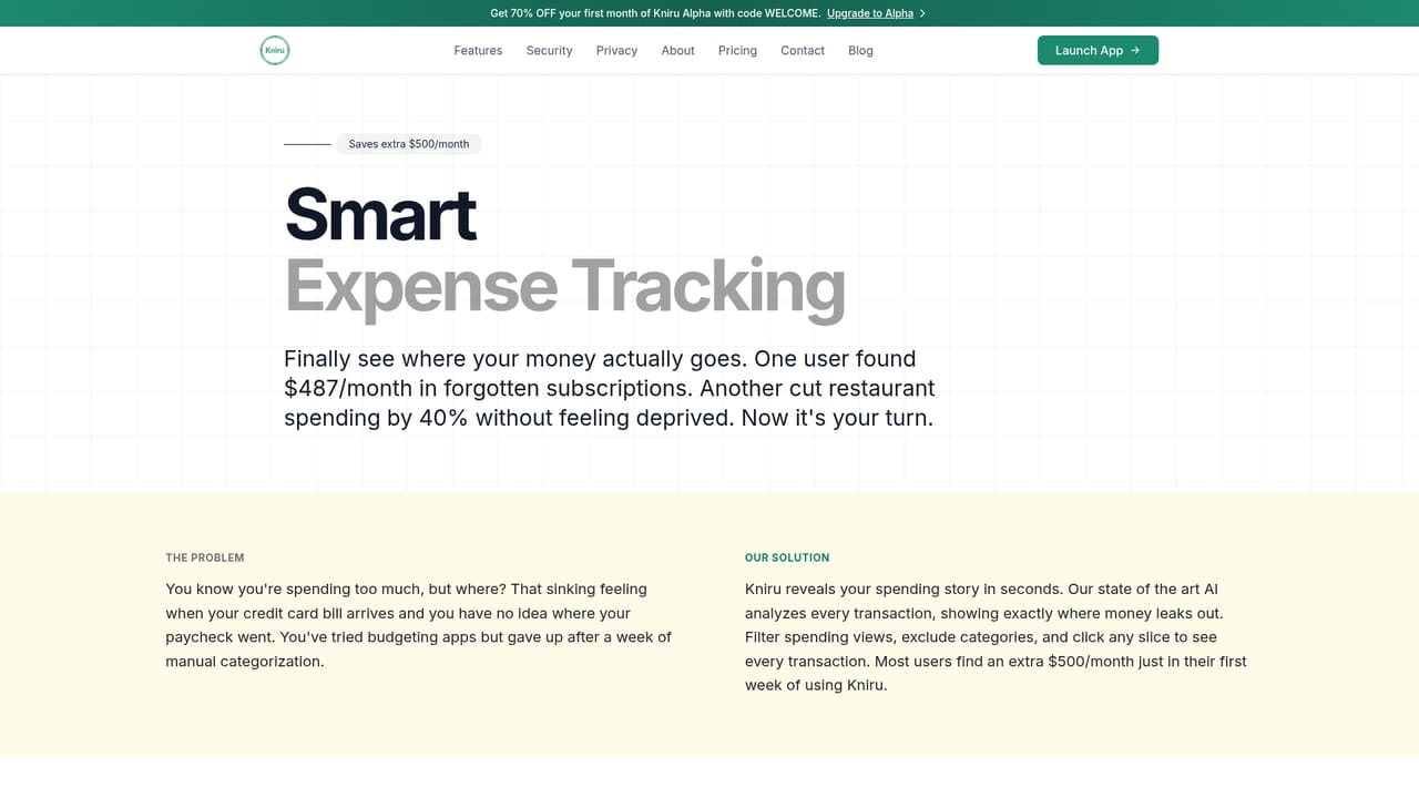 Kniru — Analyze spending and ask the copilot