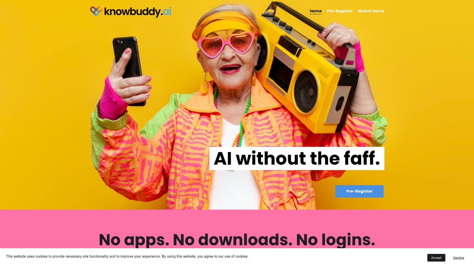 KnowBuddy — Open the pre-registration form