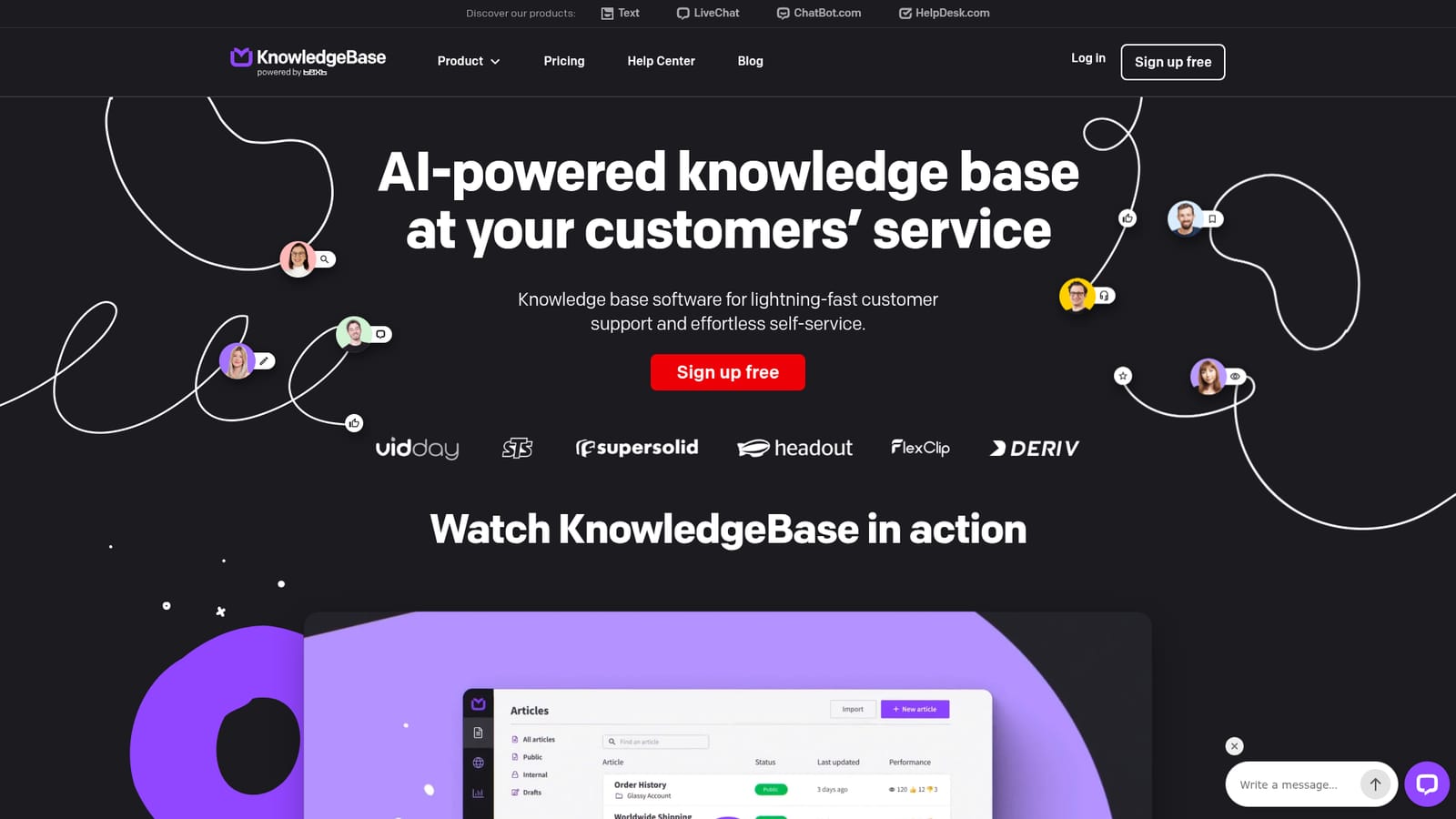 KnowledgeBase AI — Create your free account