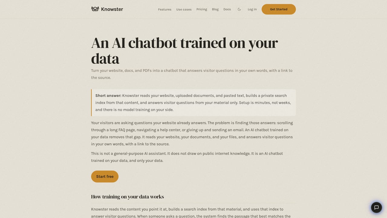Knowster — Add extra sources and pinned answers