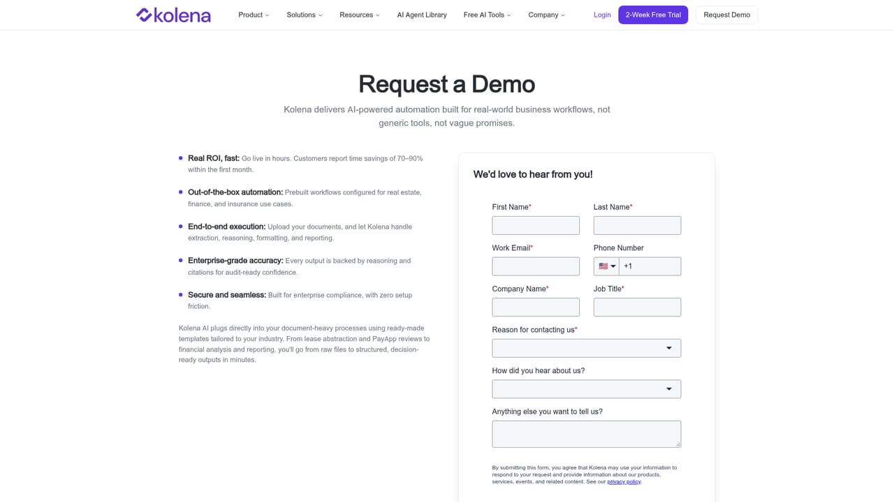 Kolena AI for Financial Services — Request a demo
