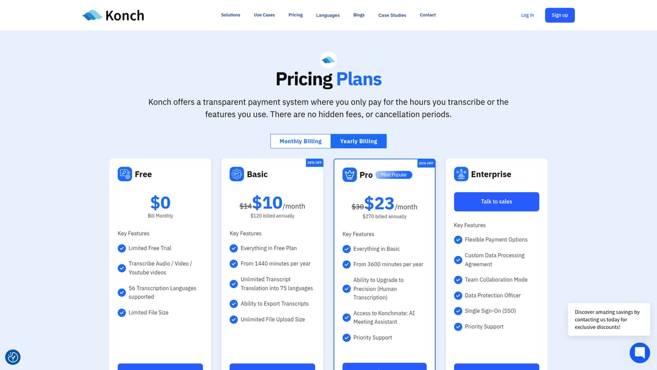 Konch — Compare plans before uploading anything