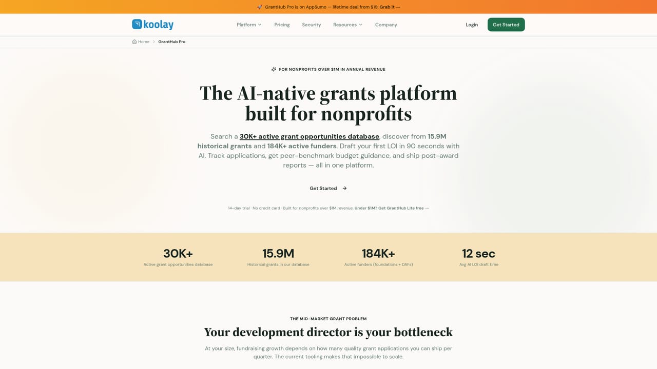 Koolay — Research funders before you write