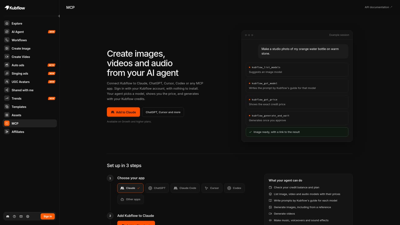 Kubflow AI — Connect Kubflow MCP to your coding agent