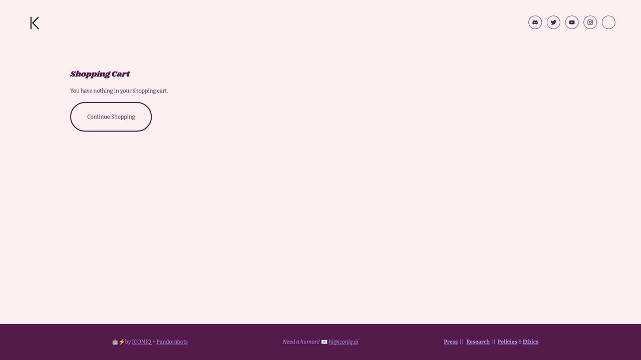 Kuki AI — Check the cart page
