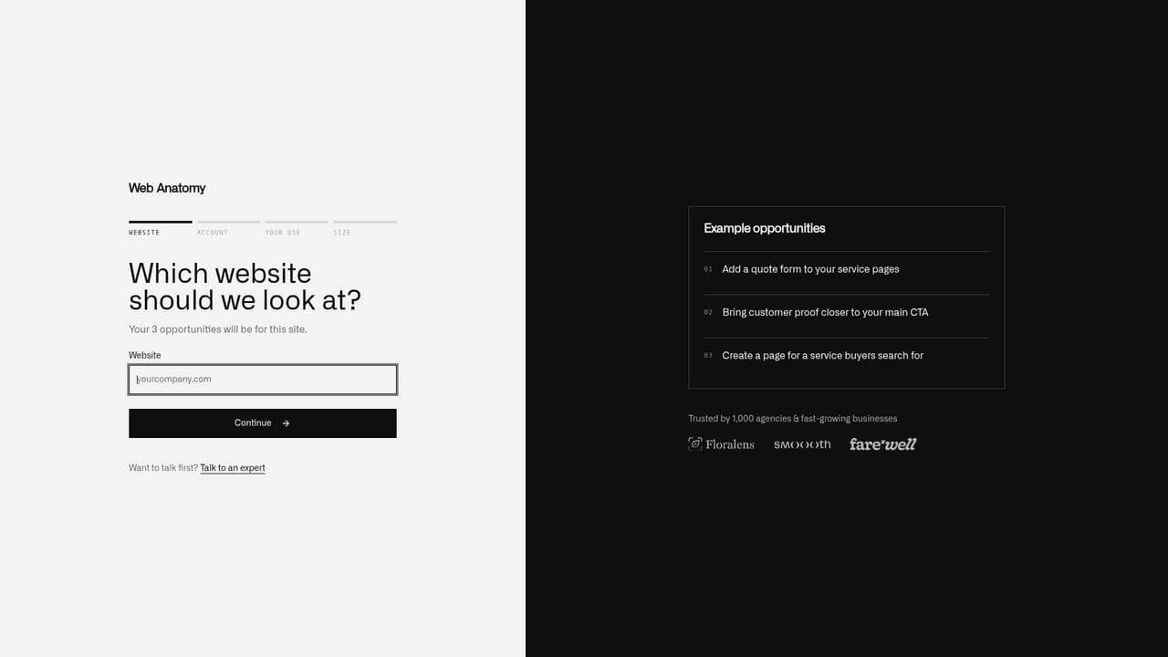 Landing Page Analyzer — Paste your landing page URL