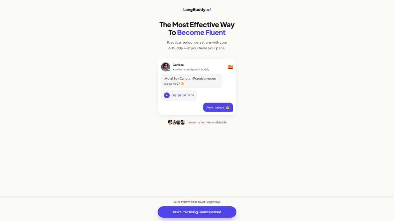 LangBuddy — Create your account