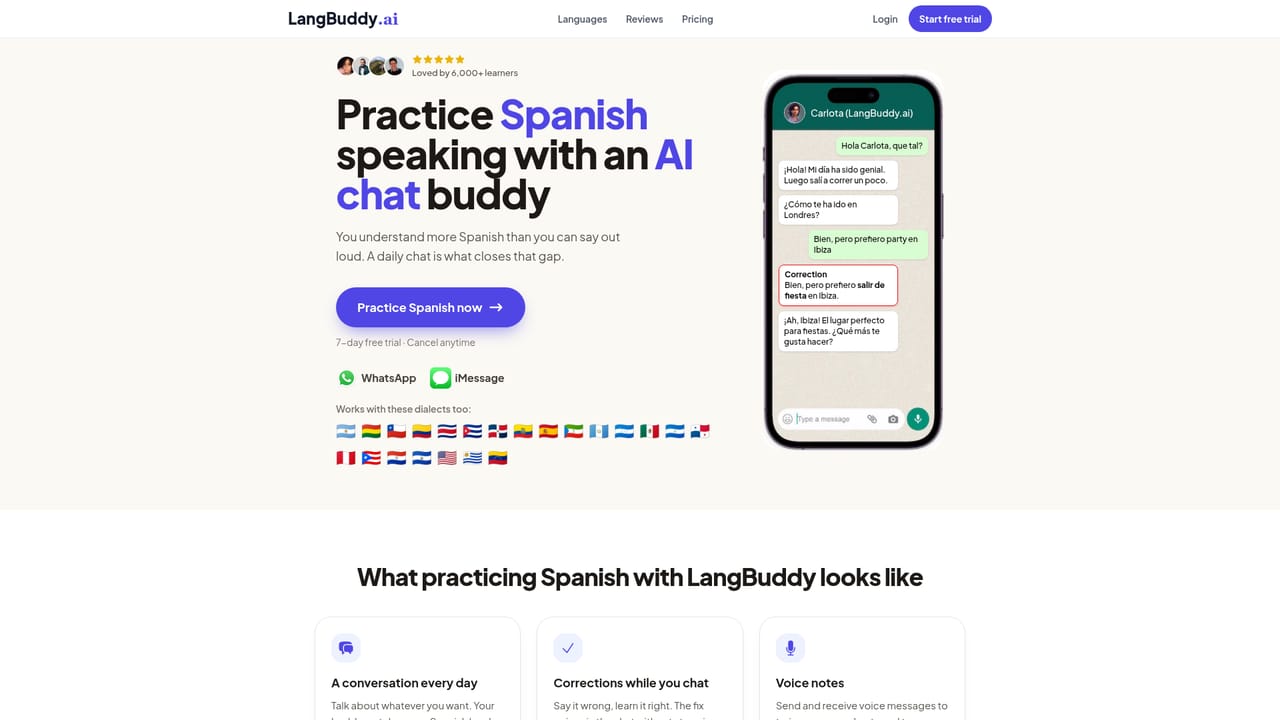 LangBuddy — Pick your target language