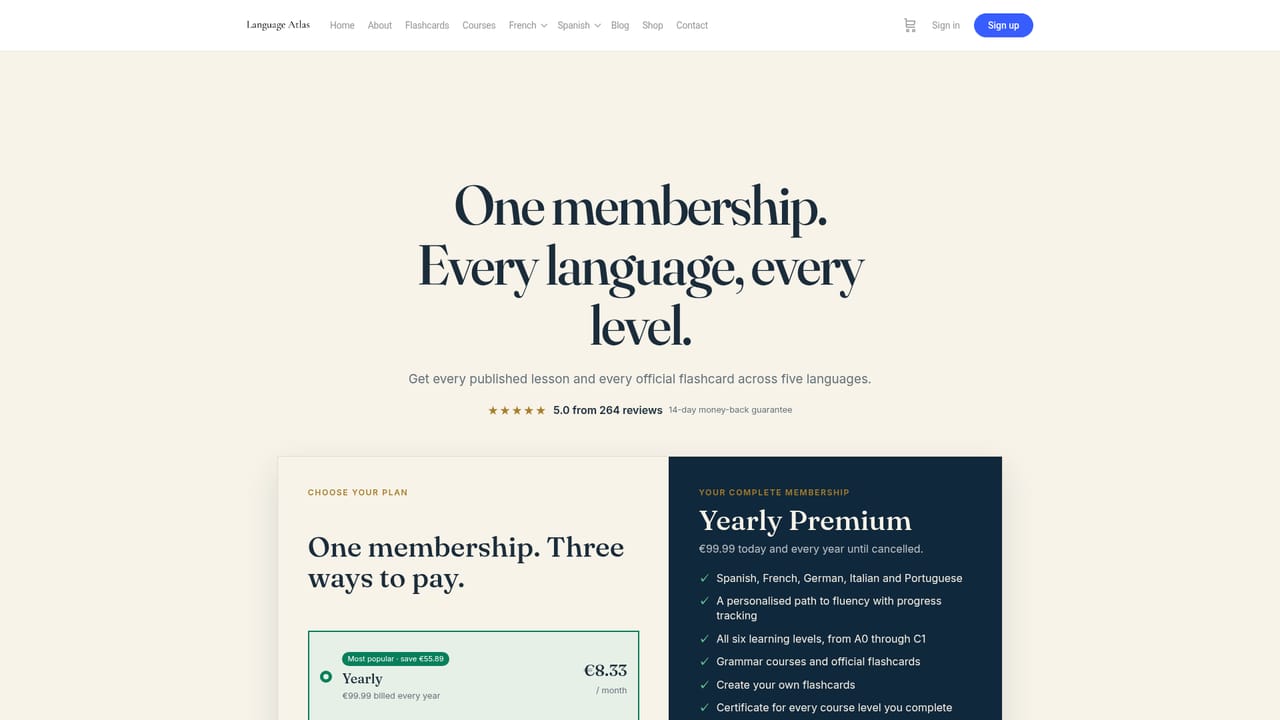 Language Atlas — Upgrade to Premium for full access