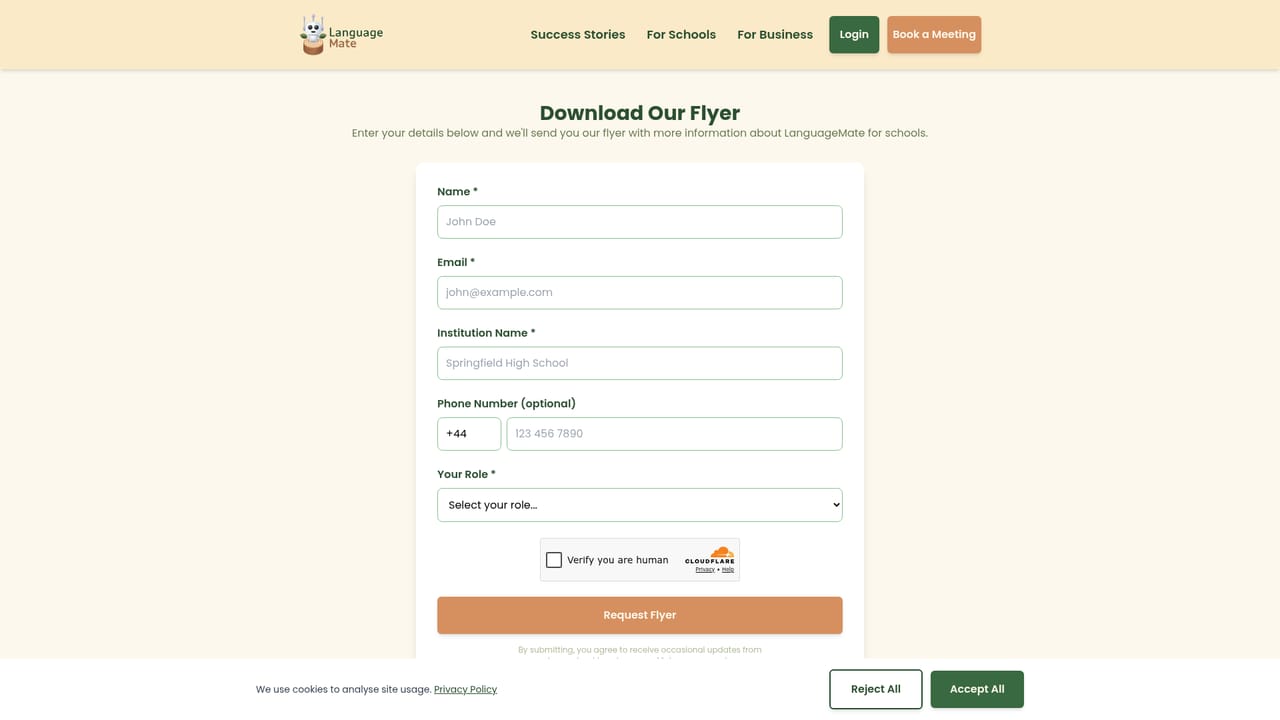 LanguageMate — Download the flyer
