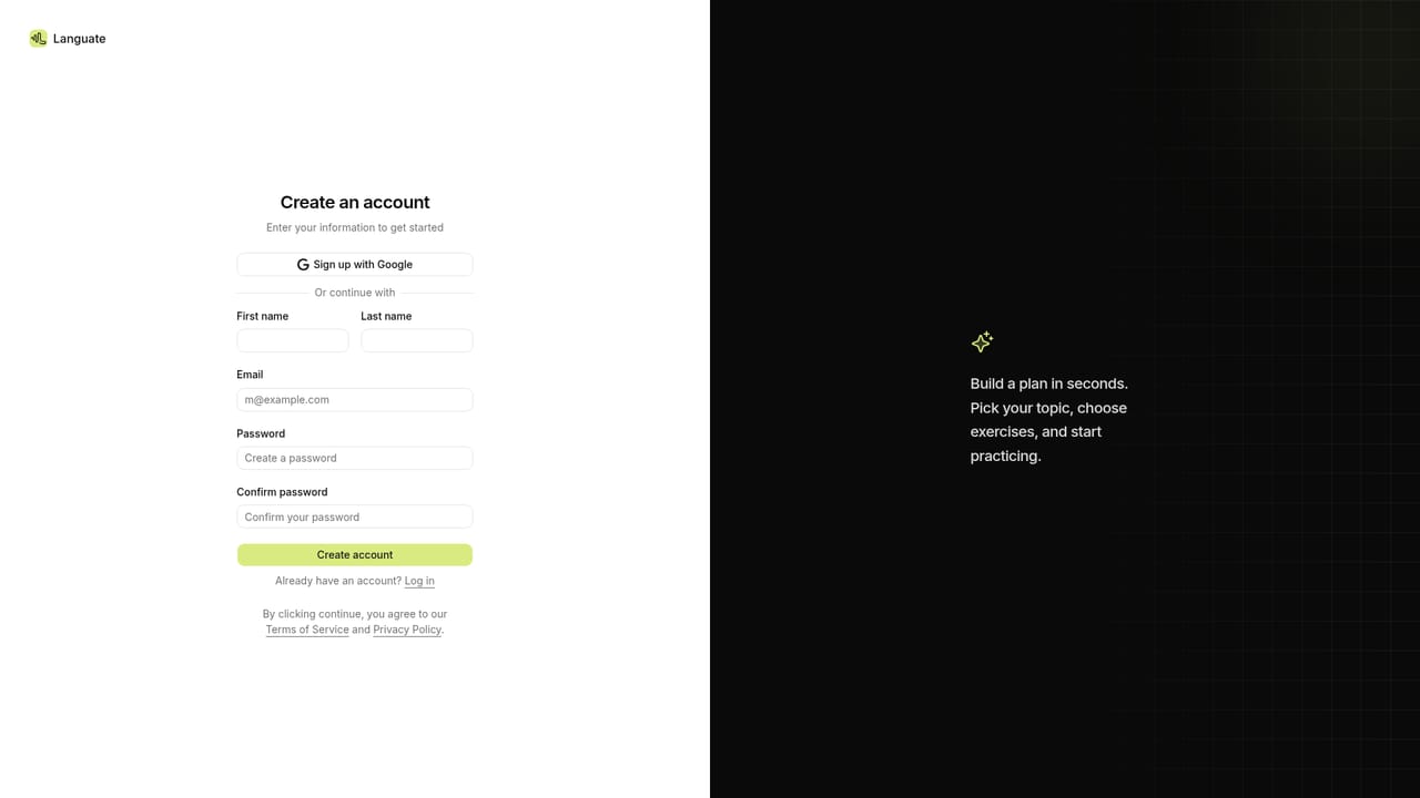 Languate — Start the free trial