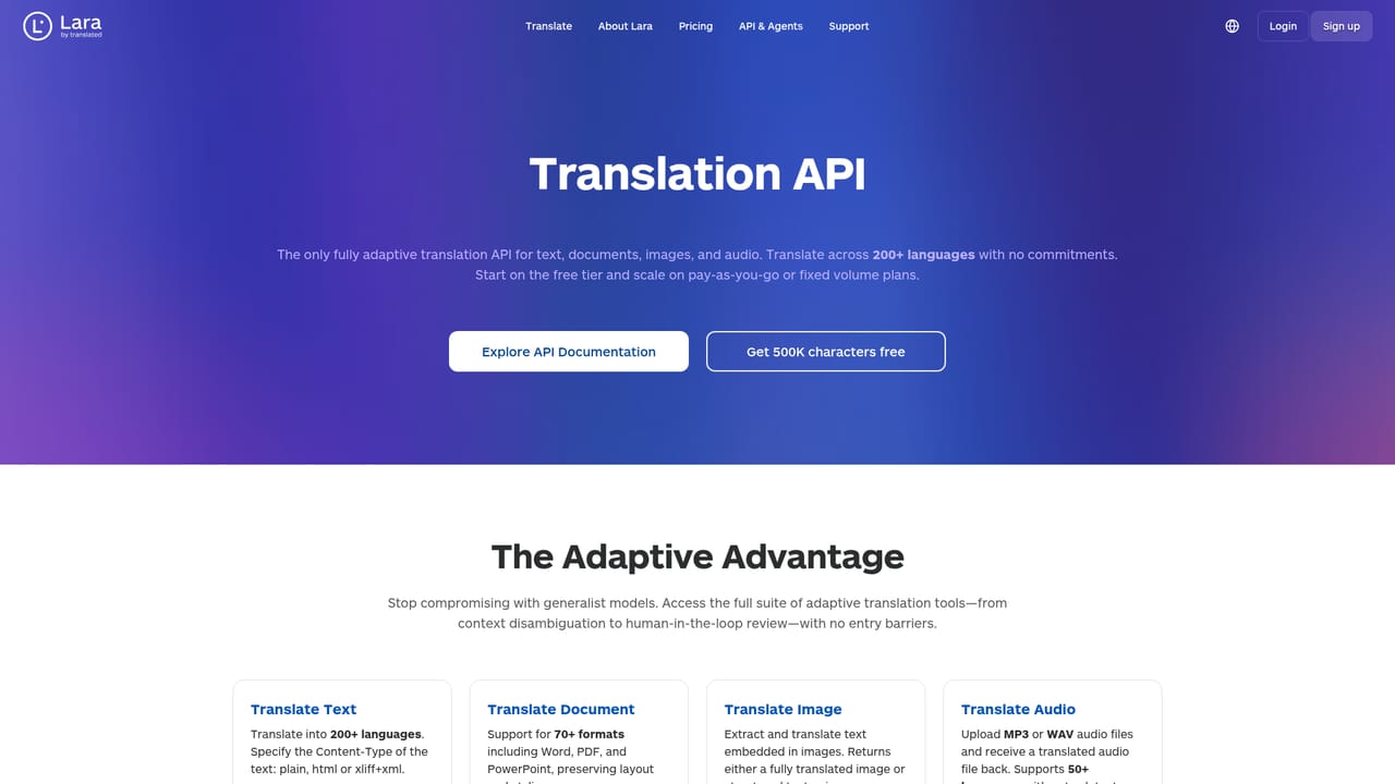 Lara Translate — Automate with the API or CLI