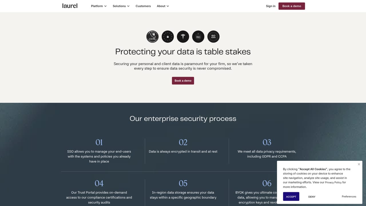 Laurel — Review the platform and security posture