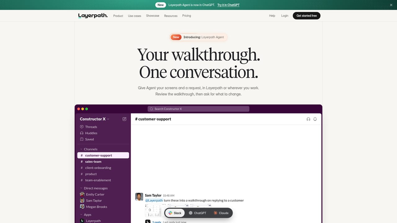 Layerpath — Choose your source: Agent or screen recording