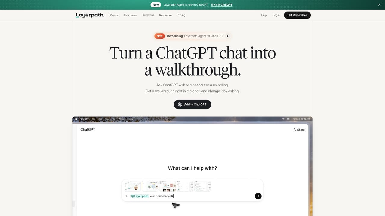 Layerpath — Ask the Agent for updates later