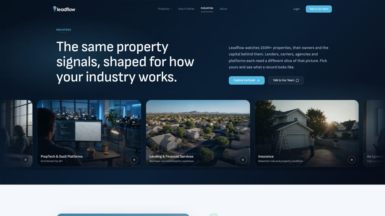 Leadflow — Review the industry playbooks