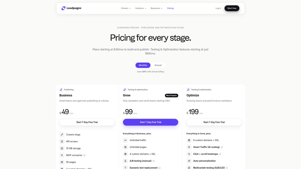 Leadpages Agent — Start a free trial