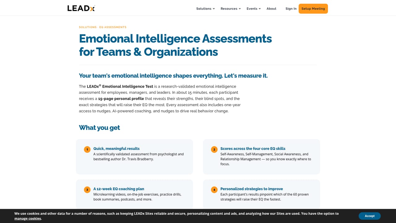 LEADx — Run the EI assessment