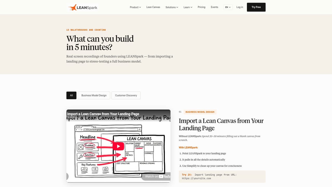 LEANSpark — Choose your next step