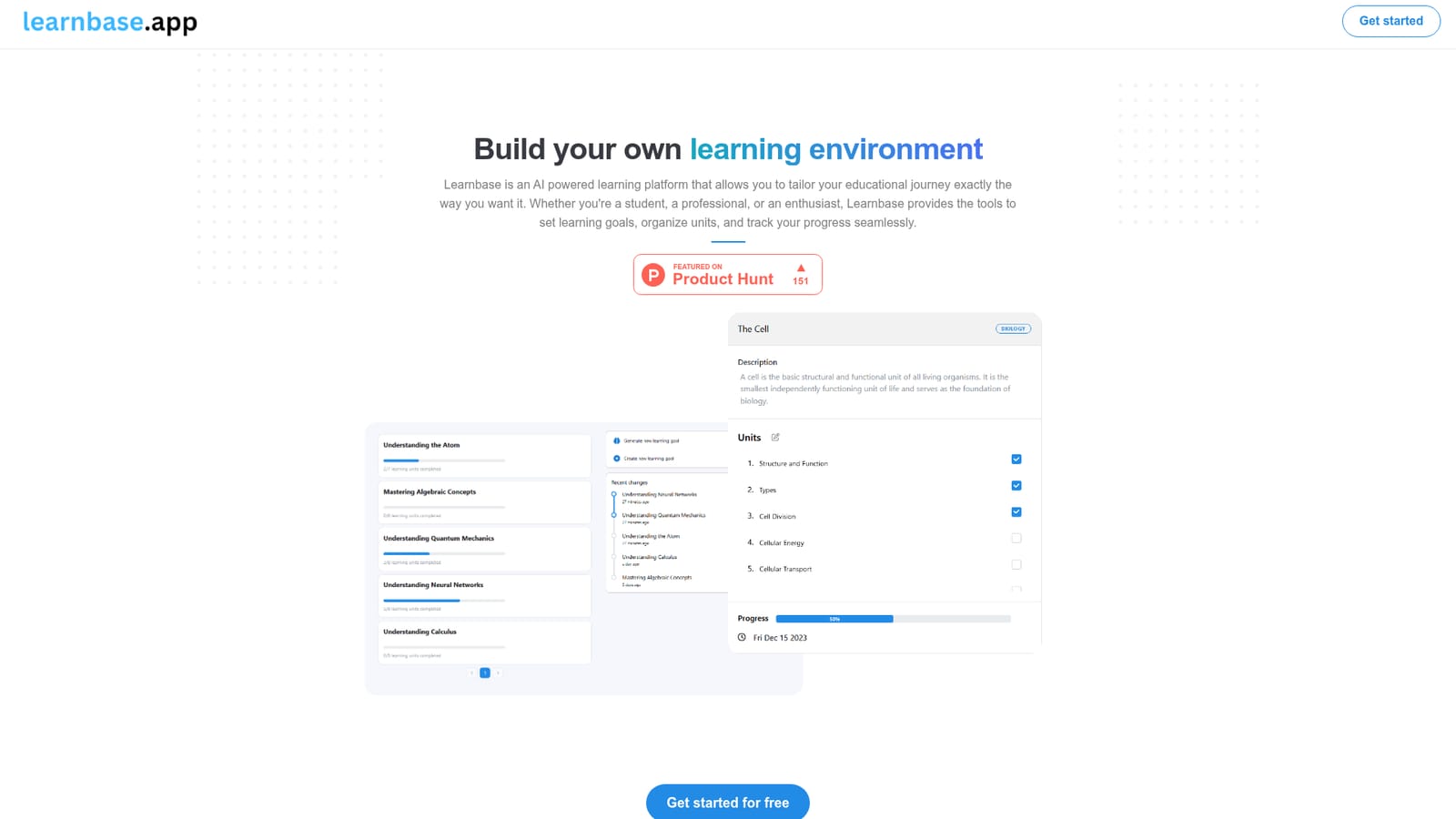 Learnbase — Create your account and collect the free AI credits