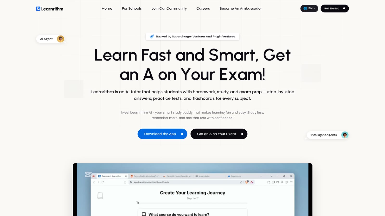 Learnrithm — Create a free account