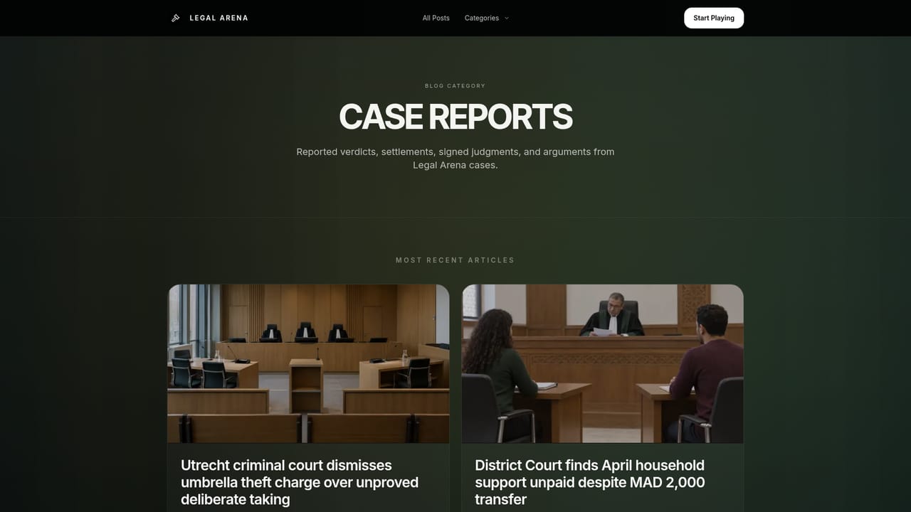 Legal Arena — Read how other cases played out