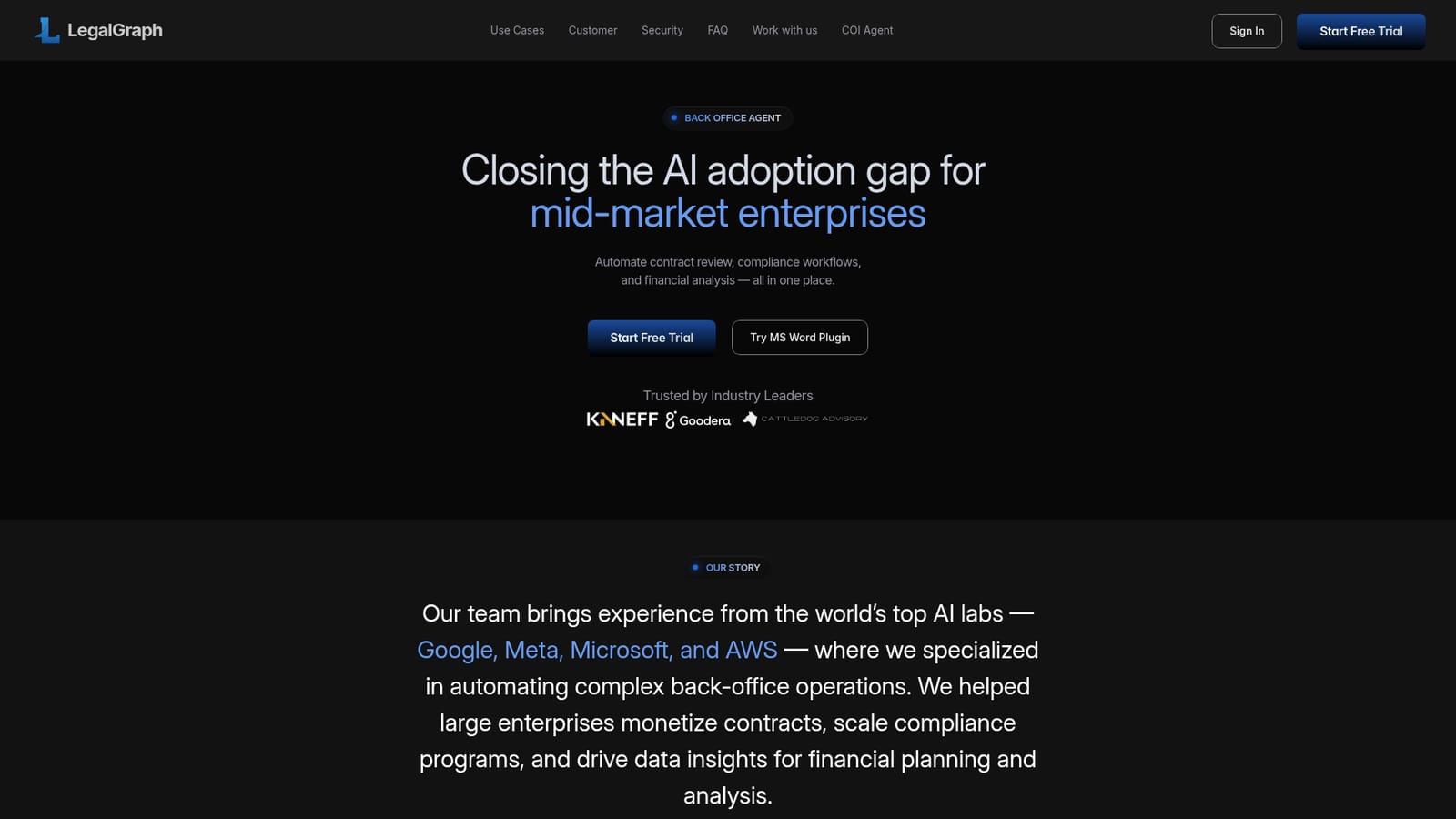 LegalGraph — Request access and start a trial