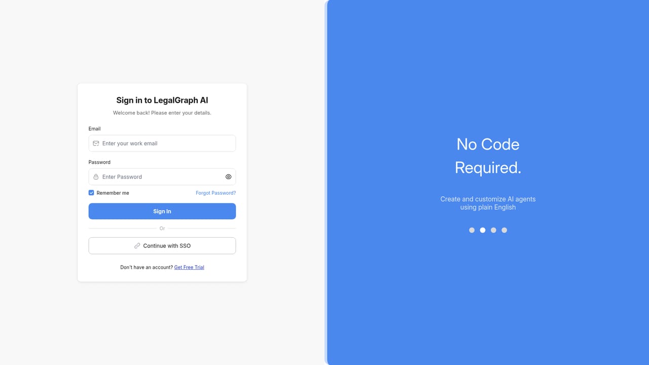 LegalGraph — Sign in to the workspace