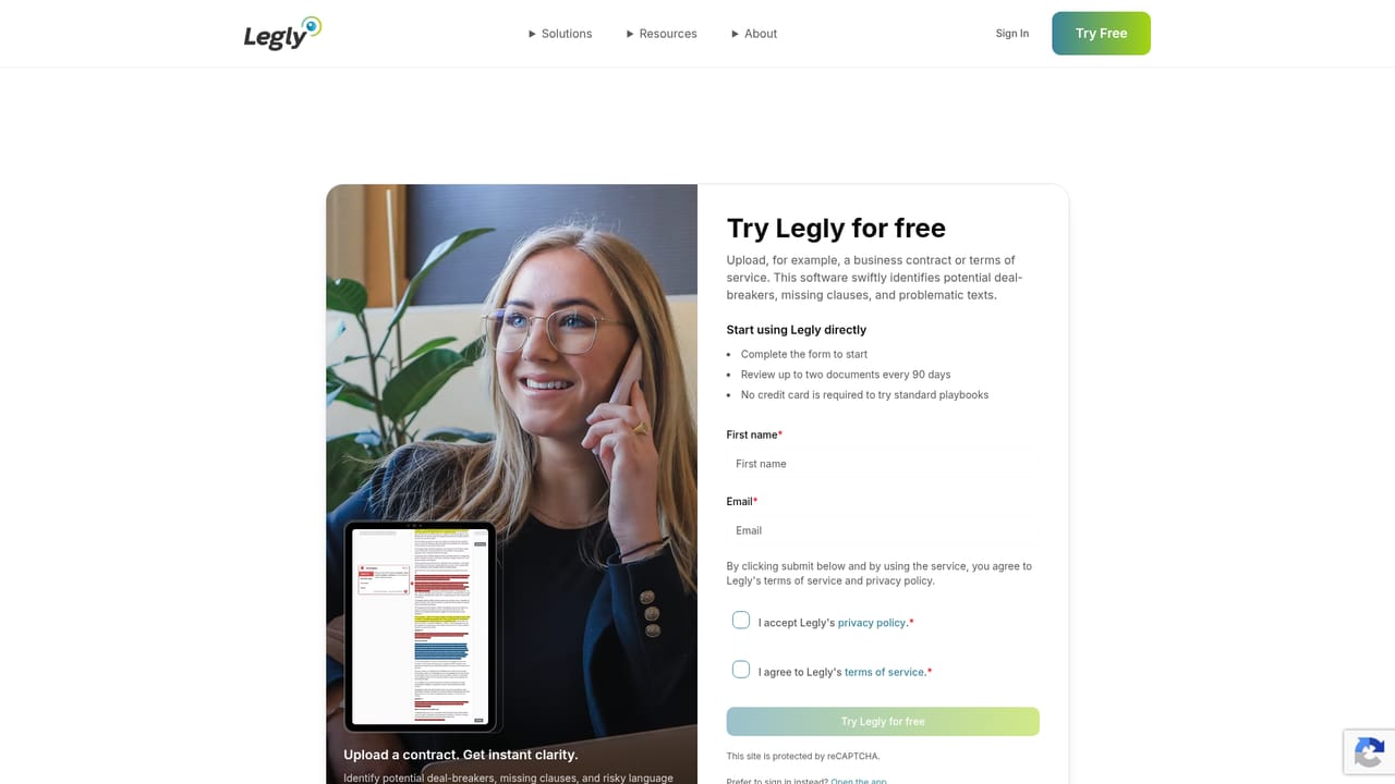Legly — Start a free review