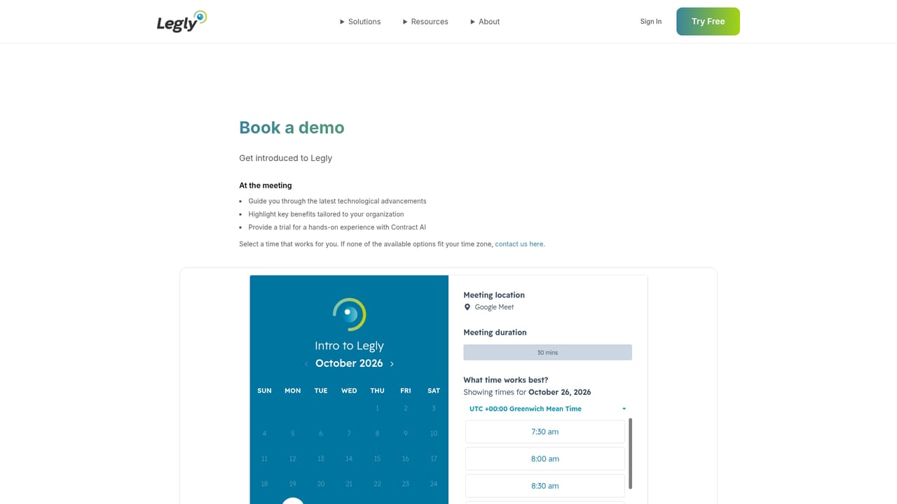 Legly — Book a walkthrough for larger libraries