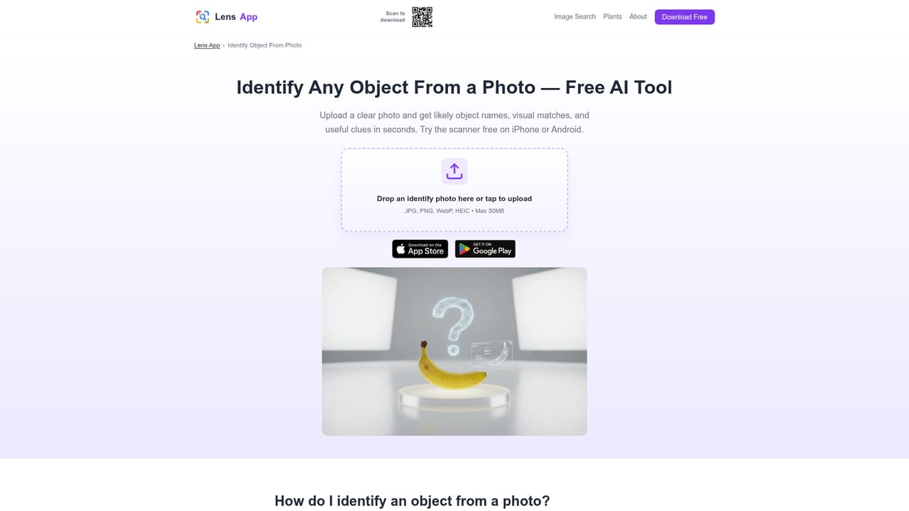Lens AI — Choose the identifier that matches your subject