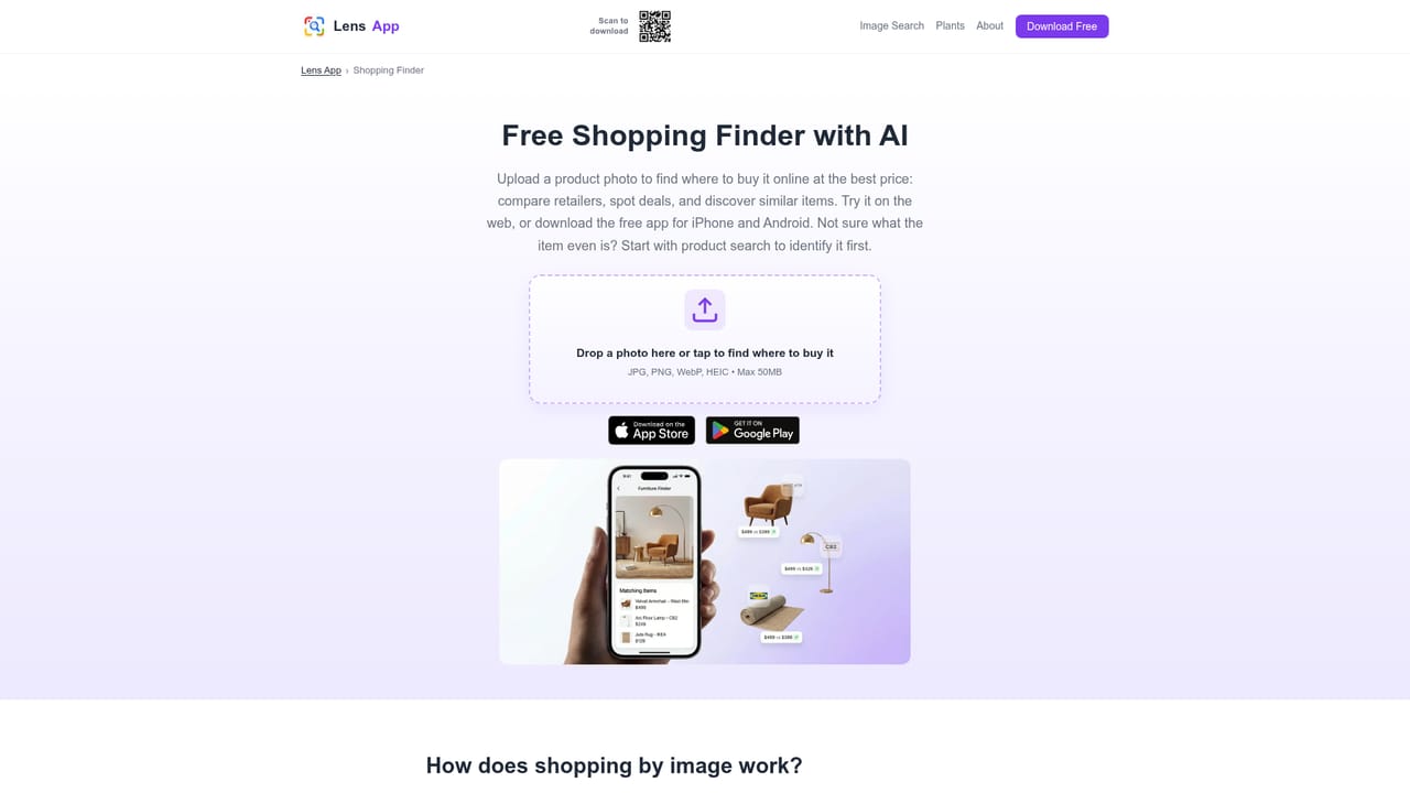 Lens AI — Compare prices or similar items