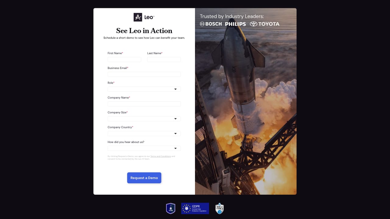 Leo.AI — Start onboarding