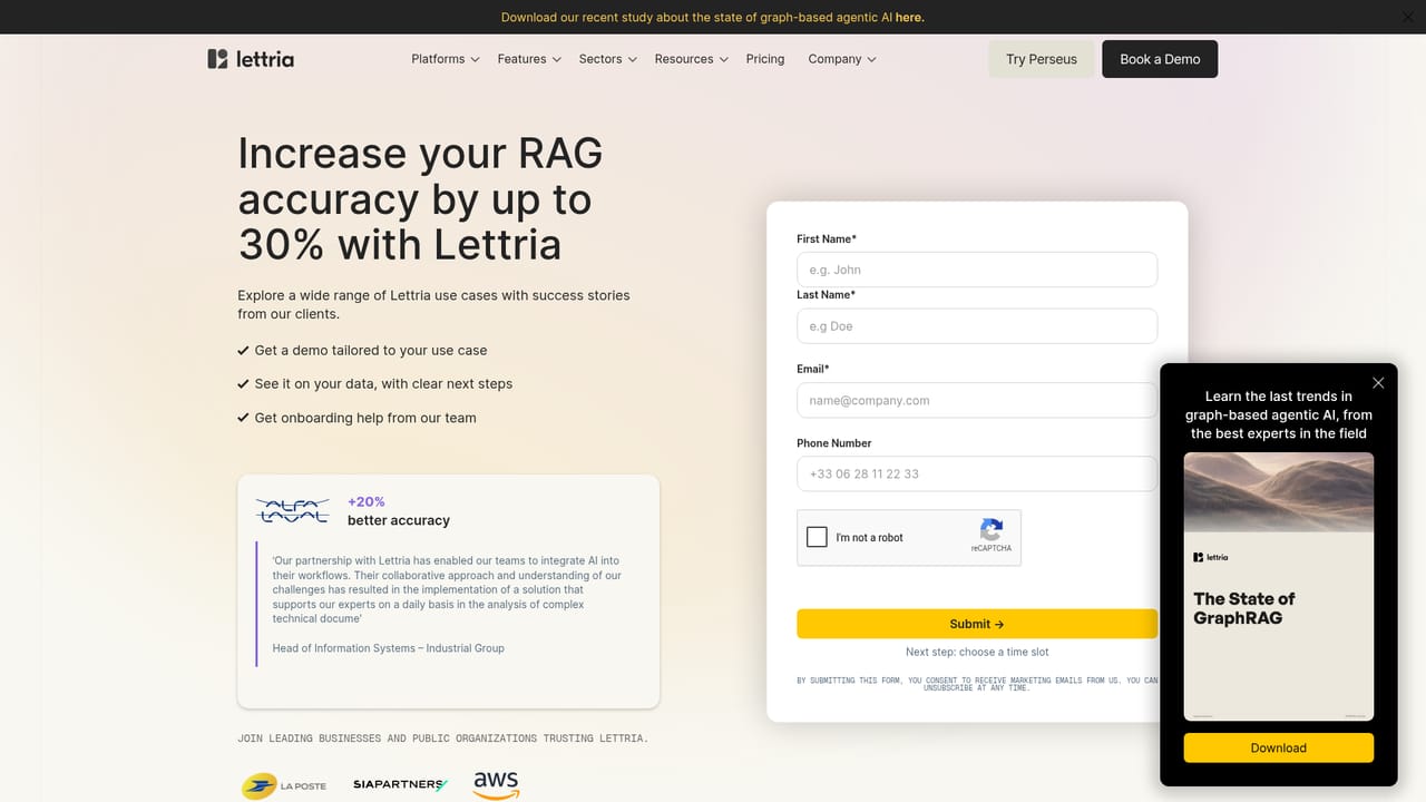 Lettria — Request a walkthrough