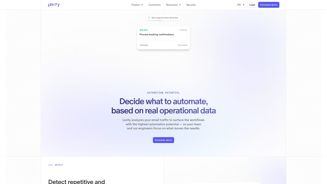 Levity — Prioritise automation opportunities