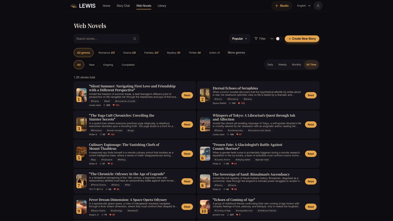 Lewis by Keytalk — Browse the discovery feed by mood