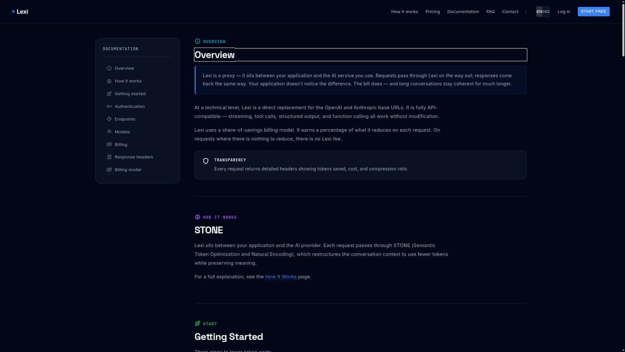 Lexi — Generate a Lexi key and combine it with your provider key