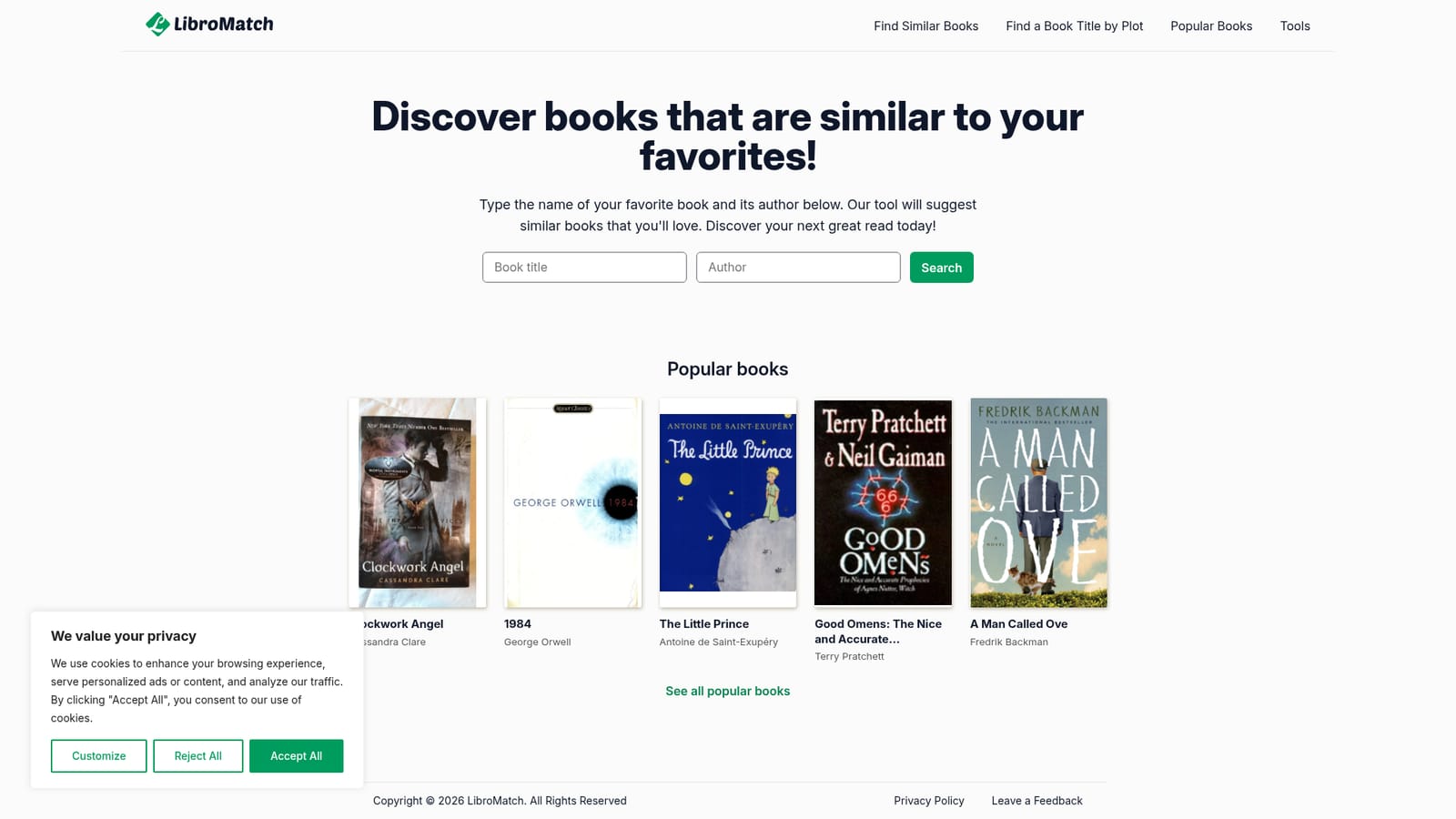 LibroMatch — Open the LibroMatch homepage