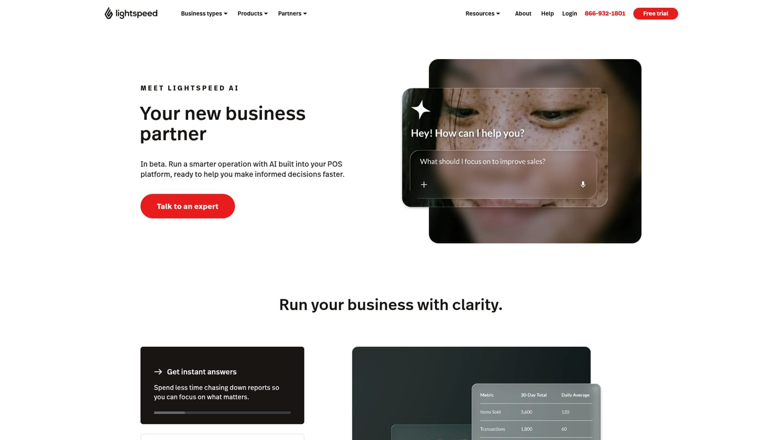 Lightspeed AI — Talk to a Lightspeed expert